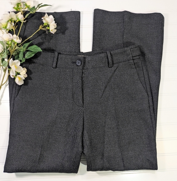 LOFT Charcoal Gray Kate Fit Trousers - Picture 2 of 5